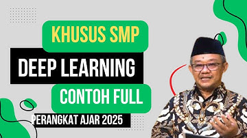 LENGKAP contoh rpp deep learning SMP KELAS 7 8 9 SEMUA MAPEL