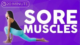 20 minute Relaxing Yoga Stretches for Flexibility & Sore Muscles screenshot 2