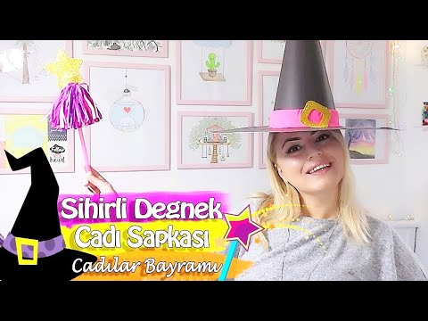 Sihirli Değnek ve Cadı Şapkası | Cadılar Bayramı | Kendin Yap DIY