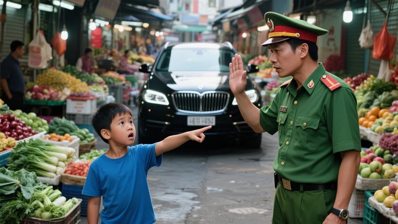 Cậu Bé Chỉ Tay Về Chiếc Xe Sang Đỗ Ở Chợ Và Nói 1 Câu, Khi Kiểm Tra Cảnh Sát Hốt Hoảng