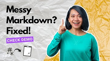 Clean Markdown Formatting in 1 Click | Hash-Off Chrome Extension Demo