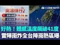 體感溫度飆破41度！未來一週「雷陣雨炸全台」降雨熱區曝光｜三立新聞LIVE