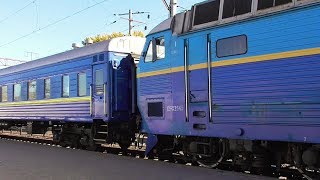 Отправление ЧС8-032 с поездом №104 Мариуполь - Жмеринка