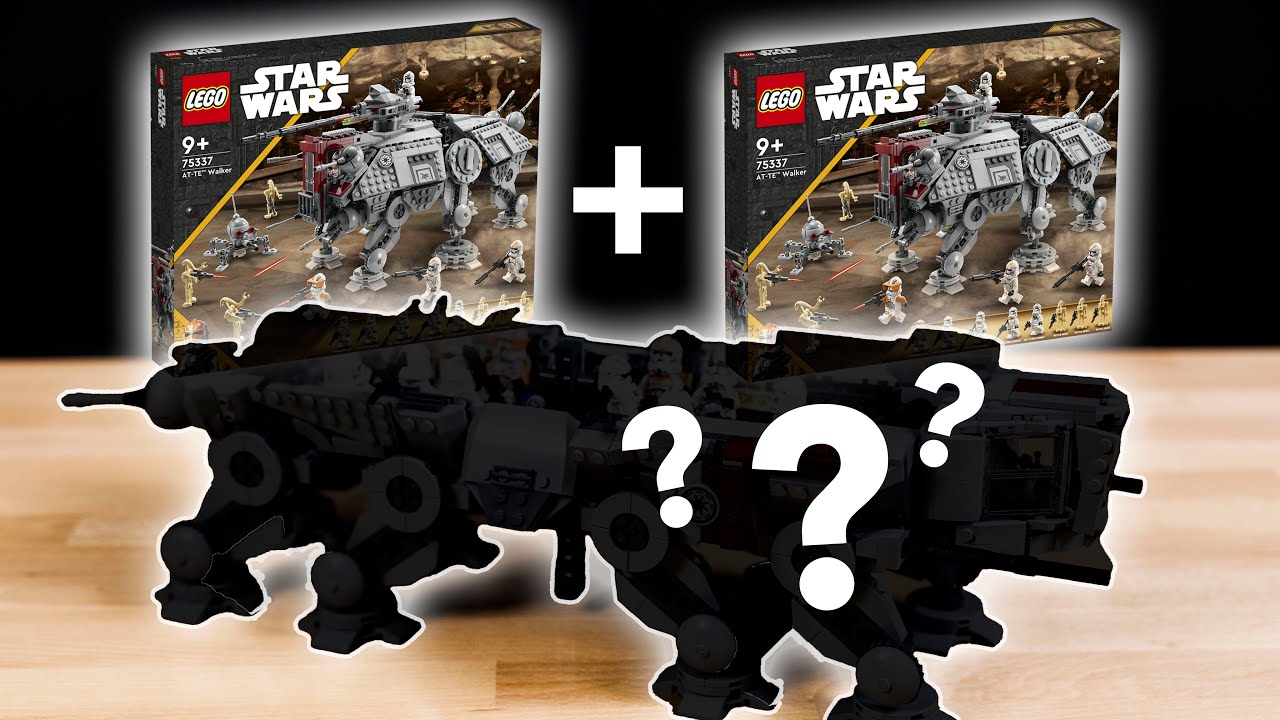 Can you build an AT-OT w/ 2x LEGO Star Wars AT-TE's? 🧐 