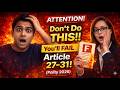 You Will FAIL 😱 If You Skip This | Article 27–31 Explained (Polity 2026)