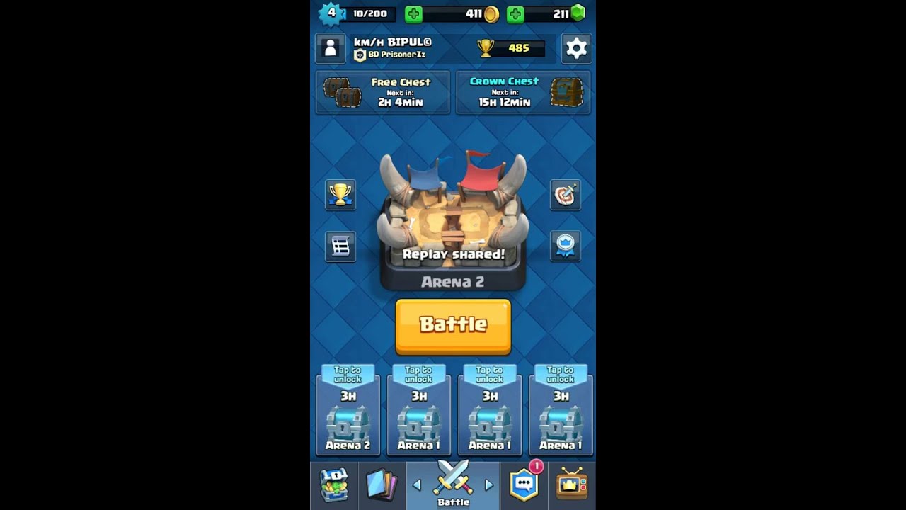 How To Share Replay In Clash Royale
