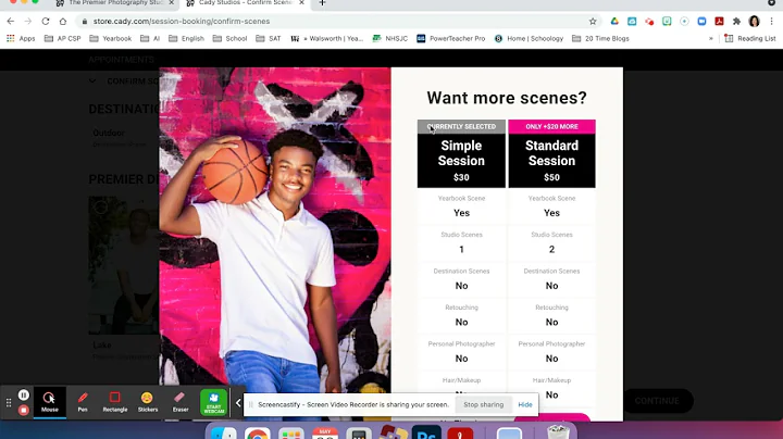 Making your Cady Studios Senior Session Appointmen...