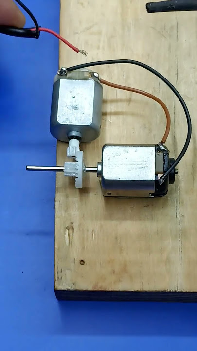 High speed fan using two dc motors || dc motor hacked #motor #dcmotor #shorts