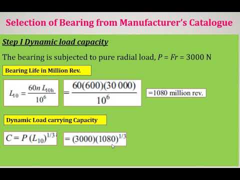 Video: În catalogul producătorului, durata de viață a rulmentului este?
