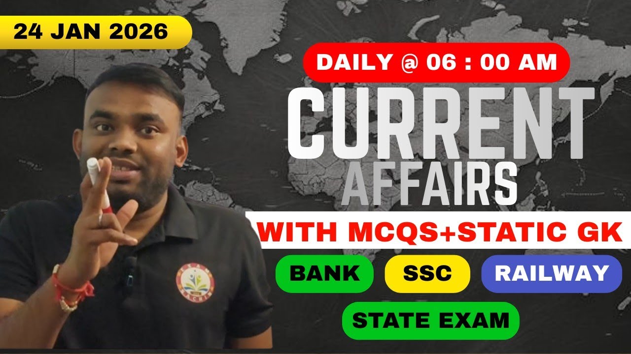 24 JAN 2026 CURRENT AFFAIRS//DAILY CURRENT AFFAIRS//CURRENT AFFAIRS IN HINDI 