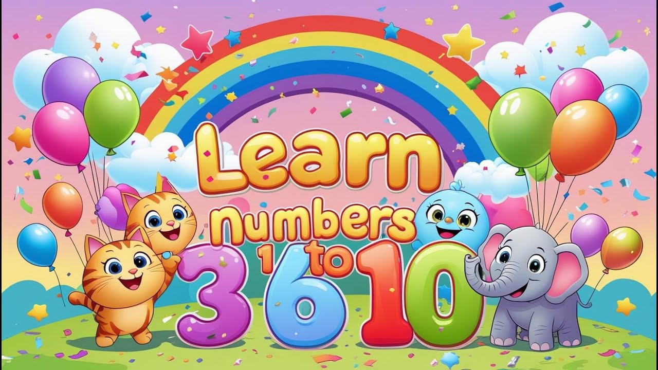 Learn Numbers 1 to 10 with Talking Numbers | #LearnNumbers # ...