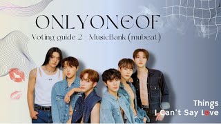 OnlyOneOf Voting Guide 2 - MusicBank (mubeat app)