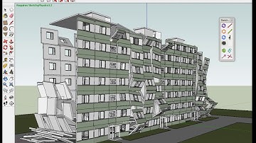 How to make a building collapse in Sketchup (Sketchyphysics 3.2)