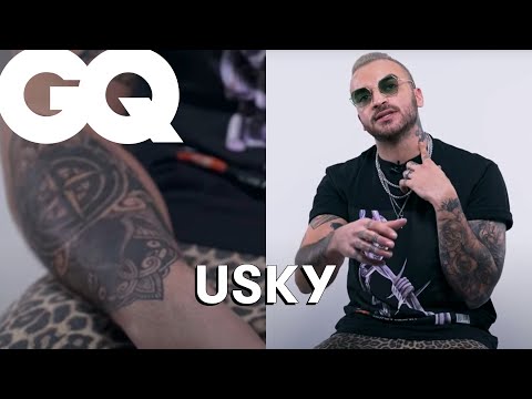 Youtube: USKY dévoile ses tattoos : son tout premier, Porte Dorée, Aigles de Carthage… | GQ