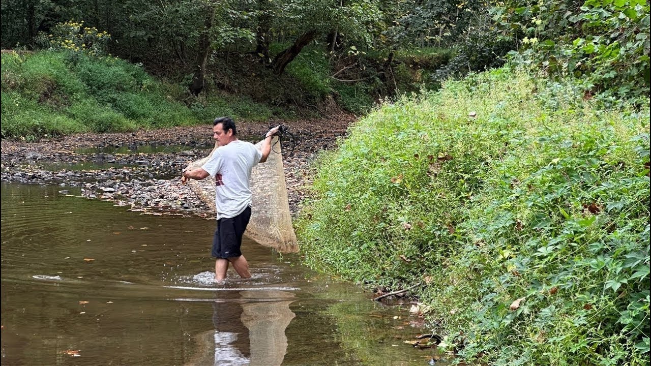 De pesca con atarraya en virginia