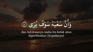 ادريس ابكر سورة النجم اية 39-41