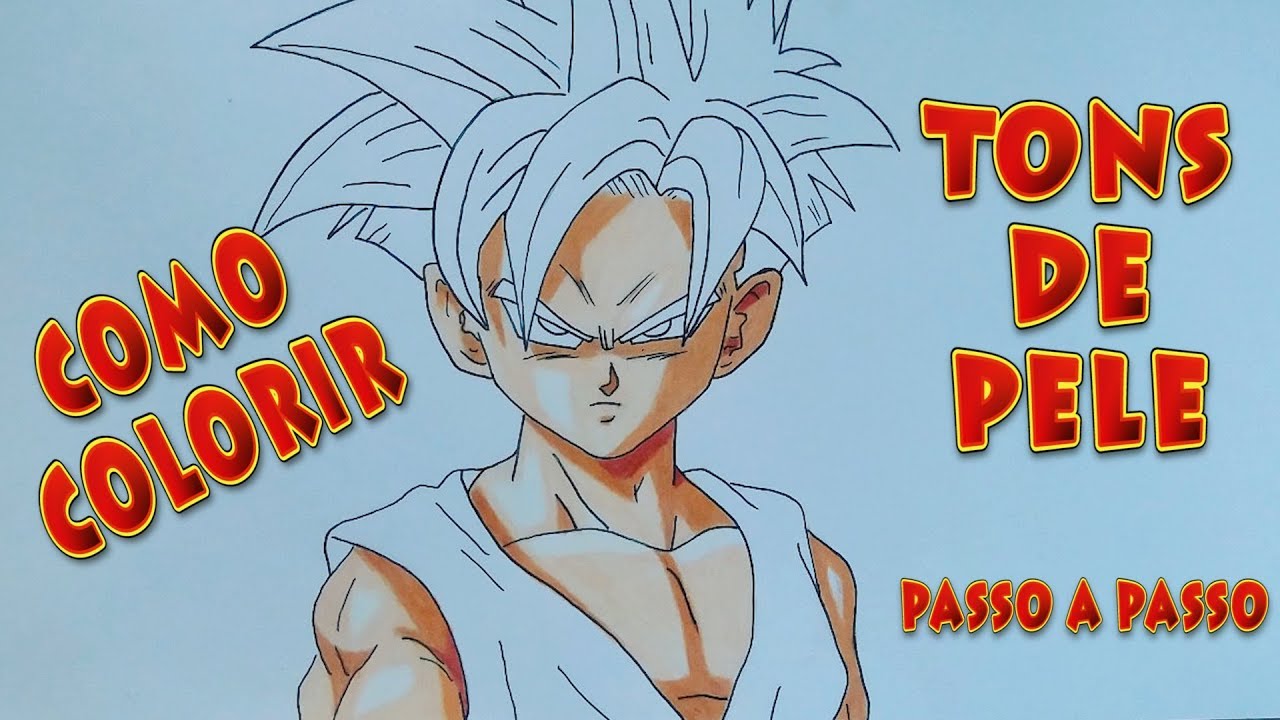 Parte 1 colorindo a pele do Vegeta. O tom tá pele não ficou como