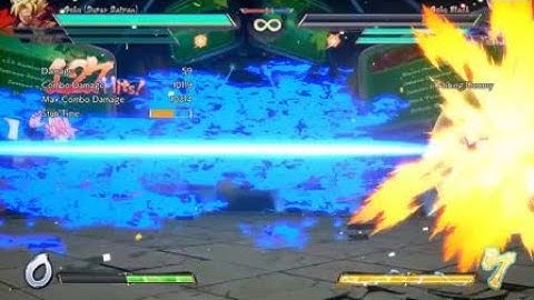 DRAGON BALL FighterZ, TOD combo with goku super saiyan blue no spark