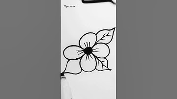 How to draw a cute flower easily from the number "8"//easy cute flower #drawing