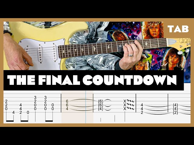 Europe - The Final Countdown - Guitar Tab | Lesson | Cover | Tutorial class=