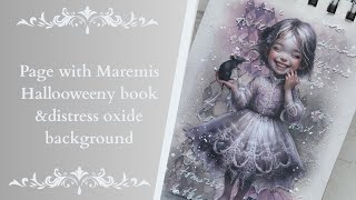 How to brake a blanc page with Maremis book & distress oxide