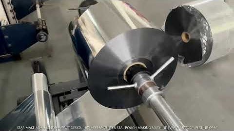 Compact & High-Speed Center Seal Silver Pouch Making Machine | Up to 250CPM |S.A.T.| STAR CONVERTING