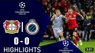 bayern Leverkusen vs club Brugge kv 0-0