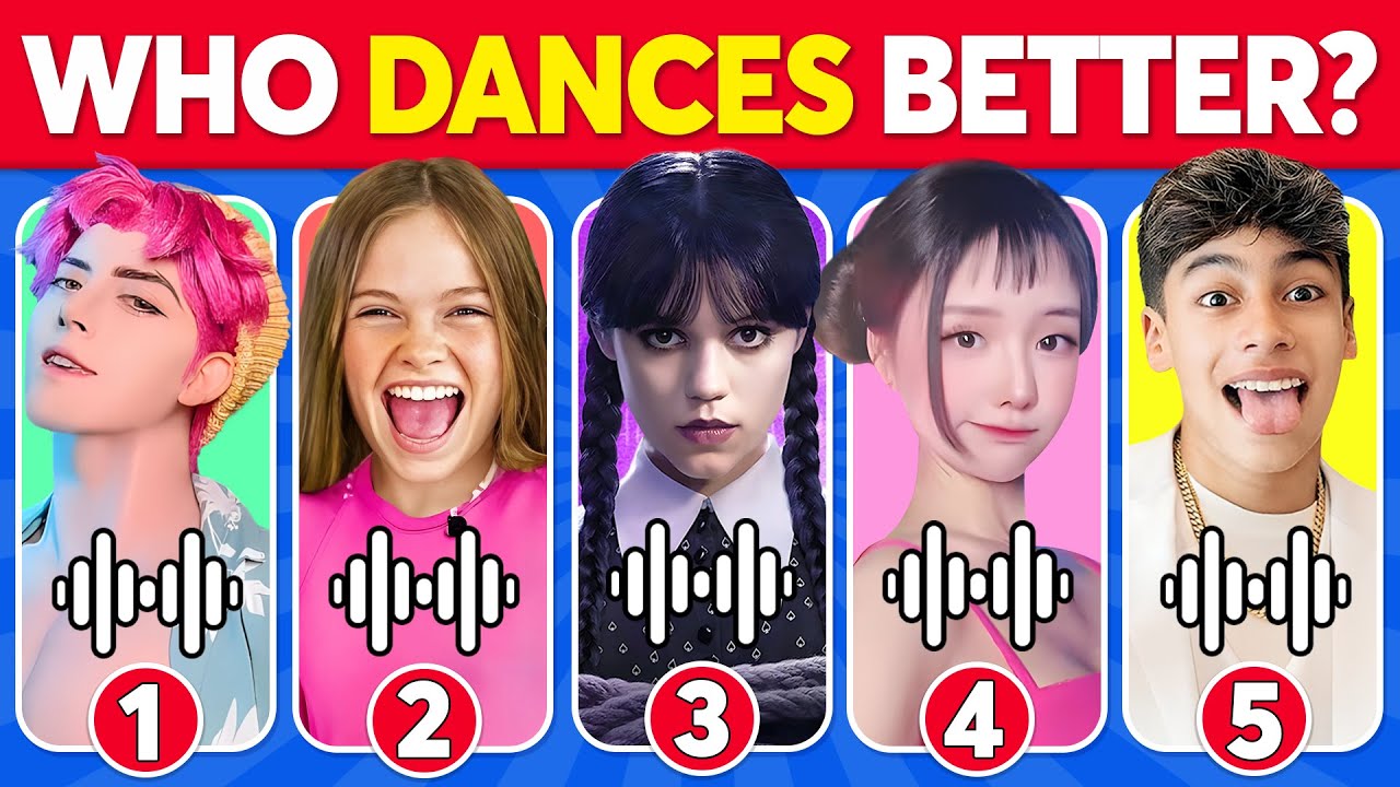 Угадай, кто танцует? | Весёлая команда, Руми, Салиш Мэттер, Уэнсдей, Джину, Блиппи 🎤🎶