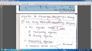 UNIT-IV-Distributed Systems(Algorithms for Checkpoint&Recovery)-Part2