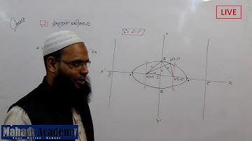 উপবৃত্তের আদর্শ সমীকরণ(Standard Equation Of Ellipse)|Mahadi Academy Live