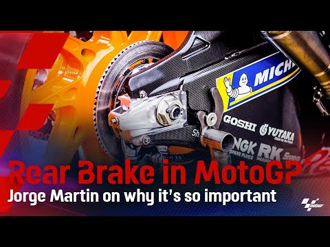 Why is the rear brake so crucial in #MotoGP?