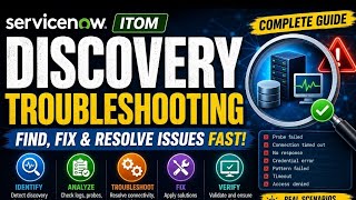 ServiceNow Discovery Troubleshooting  | Fix Common Discovery Issues | ITOM Complete Guide