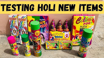 Testing Holi Stash 2021 | Spray & Smog Collection | Unique Color Crackers Testing | | Holi Anaar