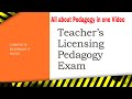 Pedagogy  exam for teachers licensing  complete beginners guide