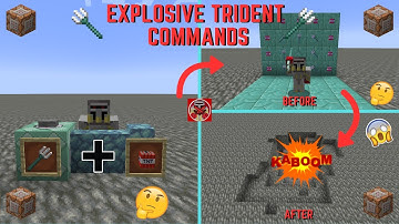Command Block Tutorial #270: Explosive Trident Commands in Minecraft (1.21.4+)