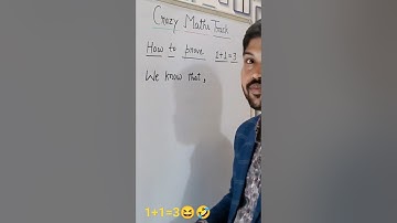 How To Prove 1+1=3😆. #Short  #maths #funny #youtubeshorts  #ytshorts #comedy