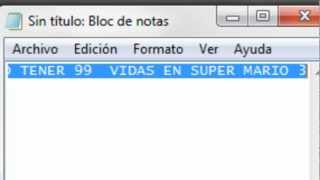 TRUCO 99 VIDAS SUPER MARIO 3