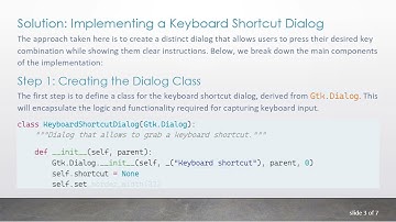 Implementing a Keyboard Shortcut Chooser in Python with GTK+ 3