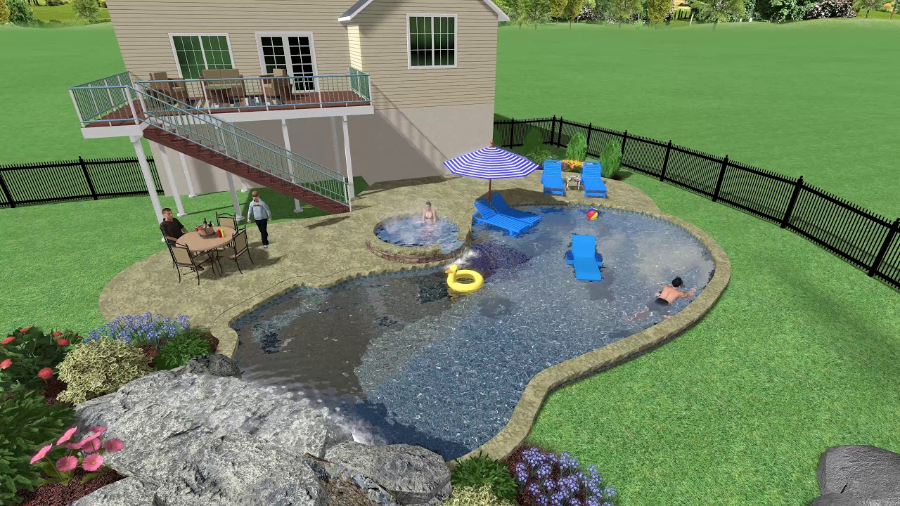3d pool design by Monogram Custom Pools in Lehigh and Bucks County, PA ...
