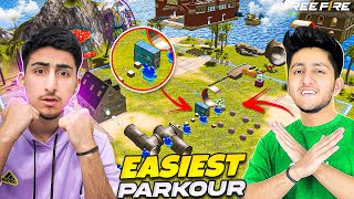 Parkour Battle With A_S Gaming😱🤣1 Vs 1 In Parkour- Free Fire India