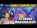 Double 11 Diamond Vault!! 13 Skins NAKUHA KO (Tesla Maniac Xborg) -MLBB