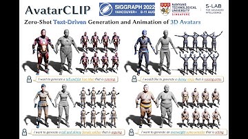 [SIGGRAPH 2022] AvatarCLIP Demo Video