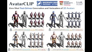 [SIGGRAPH 2022] AvatarCLIP Demo Video