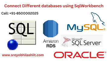 Connect Oracle Mysql Mssql using sqlWorkbench AWS RDS connect