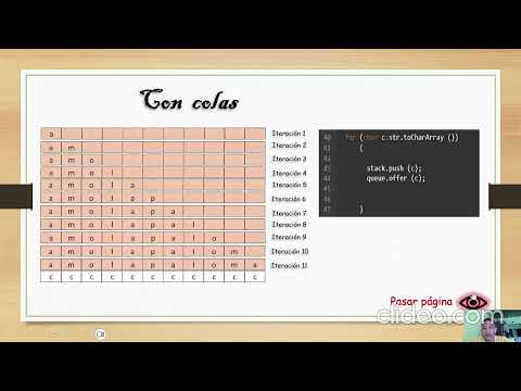 Explicacion del codigo palindrome con pilas y colas