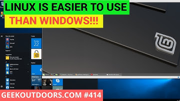 REPLACE WINDOWS: Linux is Easier than Windows!!! (Linux Vs Windows 10) Geekoutdoors.com EP414