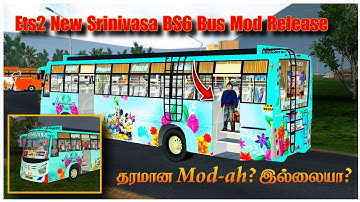 New Srinivasa BS6 Tn Pvt Bus Mod Passenger added New Animations  Release Fullreview Bussid v3.7.1