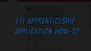Electrical Training Institute Apprenticeship Application How-to