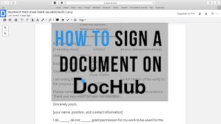 Dochub - How to sign a document 2021