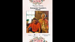 Imogene Sanders Dunn Funeral Service January 21 ,2023